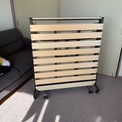 ※値下げしました【中古品】ニトリ すのこ 折りたたみベッド シングル