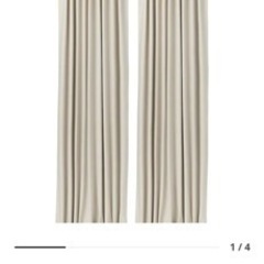 IKEA 遮光カーテン(わずかに透光) ベージュ145x135 ...