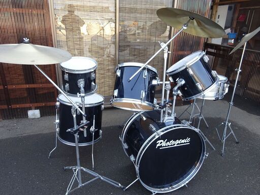 ☆photogenic☆（フォトジェニック）ドラムセット！サビや汚れ有り 中古品