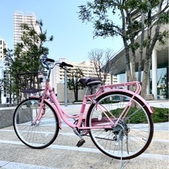 自転車　5段変速ギア　ママチャリ
