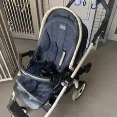 ペグペレーゴ 2人乗せ可能　後付専用ステップ付きベビーカーの画像