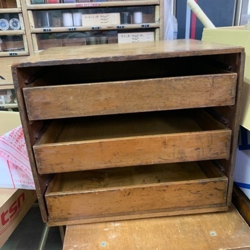 古道具　道具箱　引き出し