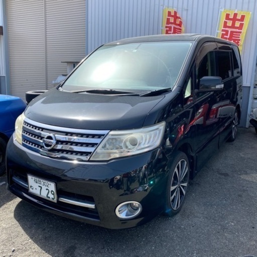 日産　セレナ　車検あり　黒色　スライドドア　8人乗り