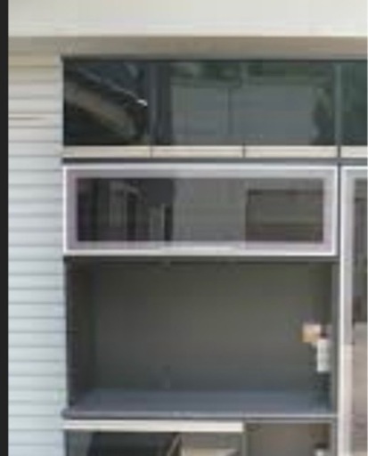 高級　食器棚　モーブル　ブラック