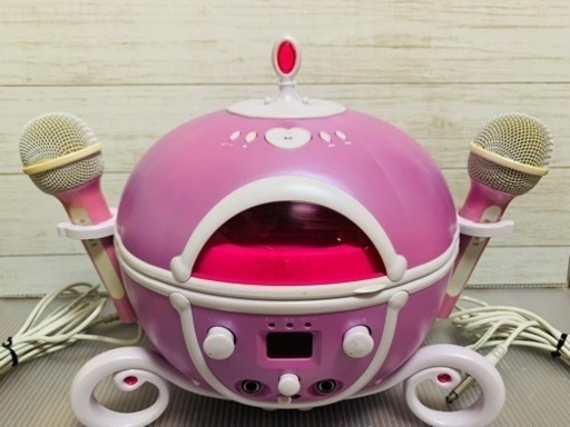 ◆ディズニーポータブルCDコンポ ◆マイク2個付き。