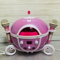 ◆ディズニーポータブルCDコンポ ◆マイク2個付き。の画像