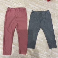 90センチユニクロ ズボン、レギンス【あげます】