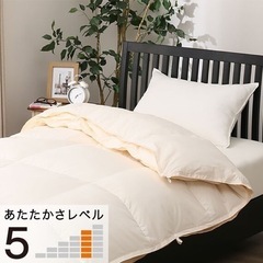 セミダブル　二枚合わせ羽毛布団　