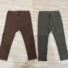 100センチ　ユニクロ リブレギンス　