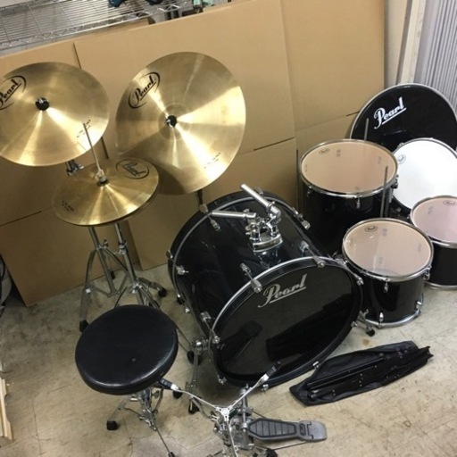 Pearl ドラム パール ドラム シンバル 椅子 譜面台 など 一式 まとめ
