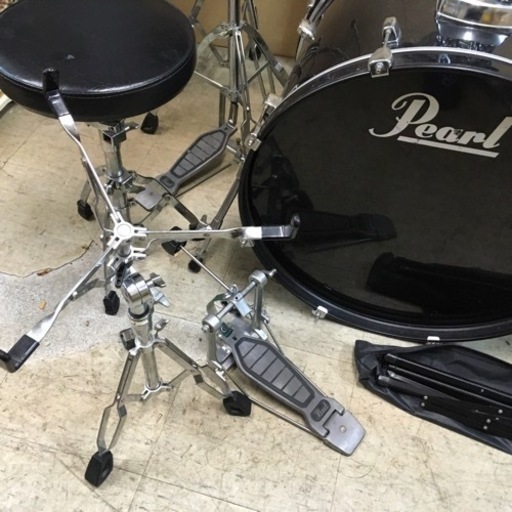 Pearl ドラム パール ドラム シンバル 椅子 譜面台 など 一式 まとめ