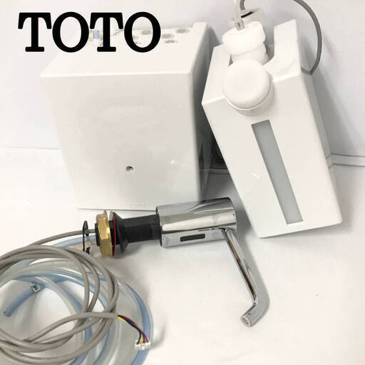 KI7/17　TOTO オートソープディスペンサー 自動石けん供給栓 TLK01104J タンク1L TLK02001J スパウト コンテンポラリ 洗面所 水栓金具 ②