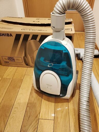 東芝  強力 サイクロン式 掃除機 VC-Y1C 緑青白色 エアロサイクロンクリーナー