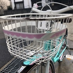 サイクルベースあさひ子供用自転車シェリール 22インチ ミントグリーンの画像