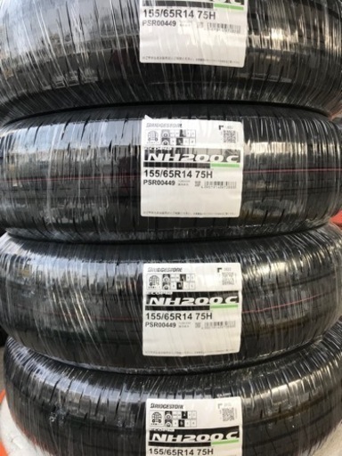 24年製！155/65R14ブリヂストンECOPIA NH200C 消費税、作業代、廃タイヤ代全て込み41800円！