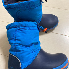 値下げ　クロックス　子どもスノーブーツ　17.5センチの画像