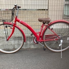 2021年6月購入(未使用に近い)コーナン変速自転車(赤2番)