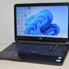 Windows11 オフィス入りCore i5 SSD256GB 富士通　FHD 最新Windows11+office 新品爆速SSD256GB 富士通 AH54/G core i5-2450M