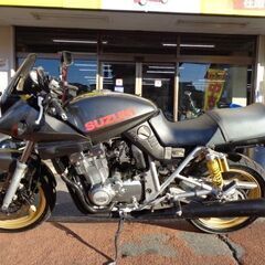NO.4188　ＧＳＸ４００Ｓカタナ　水冷４サイクル１６バルブ４気筒４００ｃｃ　前後１７インチホイールカスタム　ガンメタリック　 ☆彡の画像
