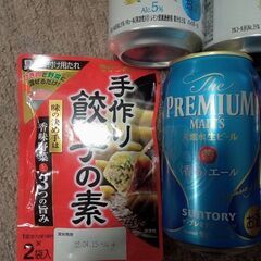 🍺ビールと、ハイボールなど+手作り餃子の画像