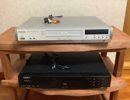 東芝　HDD \u0026 DVDプレーヤーとAPEX disc プレーヤー 2台まとめて