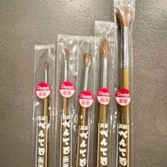 全て未使用！マット水彩18色🍃パレット🌿馬毛画筆5本🍃の画像