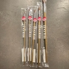 全て未使用！マット水彩18色🍃パレット🌿馬毛画筆5本🍃の画像