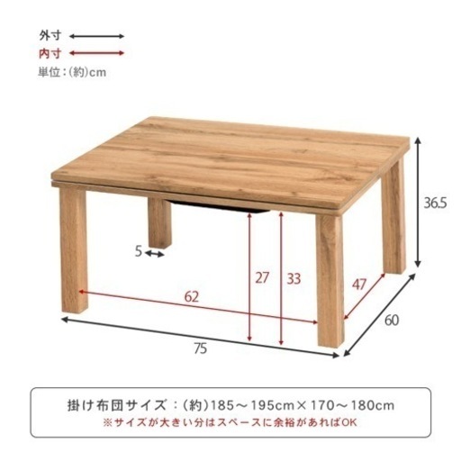 大幅値下げ＊新品未使用コタツテーブル