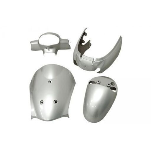 スズキ　レッツ４　新品外装４点セット　純正色ハイテックシルバーメタリック　YLN