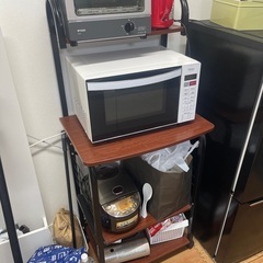 電子レンジなど置けるラック！　値下げ
