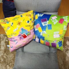 【全部で1500円！】新品未使用！ディズニー＆ピクサーキャラクターもっちゃーずプレミアスクエアクッション♪の画像