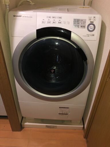 SHARP シャープ ドラム式洗濯機 スリムボディ 7kg ES-S7A-WL