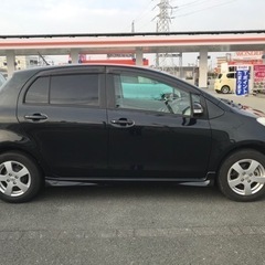 ☆売約済☆黒のヴィッツ 車検付　すぐ乗れます！フル装備　ナビ付　HIDライト　の画像