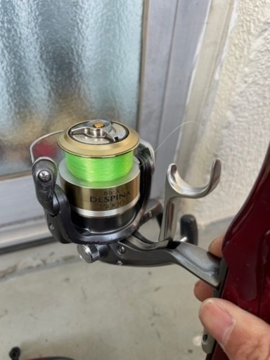 受け渡し予定あり　磯竿　波濤1.5号　デスピナ　レバー　リール　浮きのおまけ付き