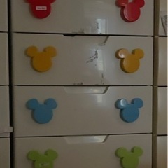 キッズミッキー5段チェスト