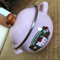 【無料】ハローキティ　鍋　1人用　小鍋　両手鍋