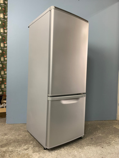 札幌市内配送無料 美品 18年製 パナソニック 168L 2ドア冷蔵庫 NR-B17AW-S 右開き