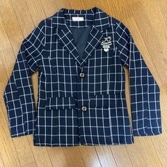 小学生卒業式入学式150センチジャケットスーツ上下シャツネクタイ付きの画像