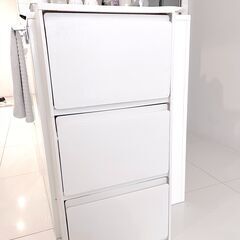 【2000円】ゴミ箱　ボックス収納3段　KEYUCAの画像