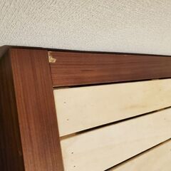 無印良品 収納ベッド ウォールナット材の画像