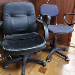 引取限定　風呂用イス　＋　事務イス　セット引取　　高齢者や幼児の入浴用にの画像