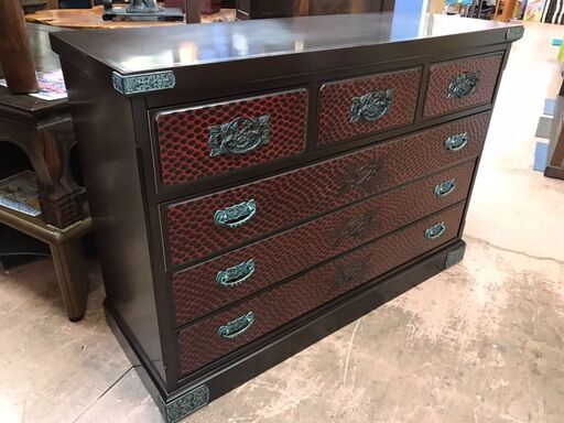 【愛品館八千代店】鎌倉箪笥　森周作4段整理箪笥