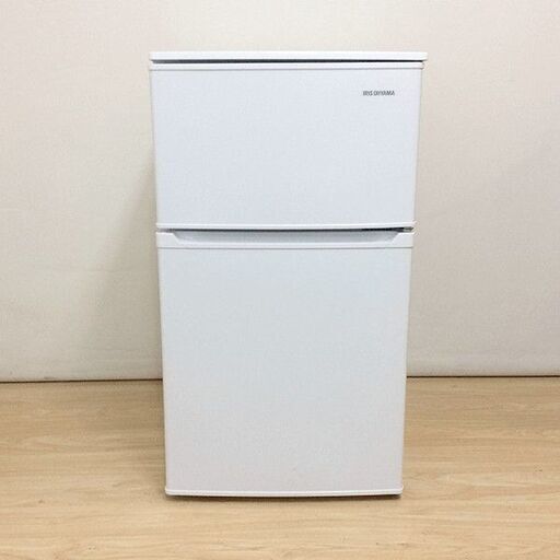 【特別価格】IRIS OHYAMA アイリスオーヤマ IRSD-9B-W 冷蔵庫 90L 2ドア 2020年製