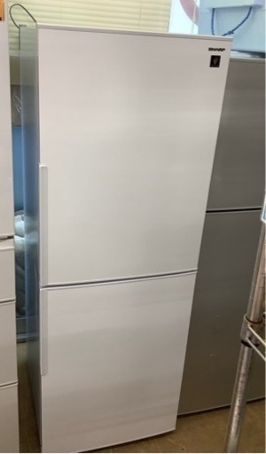 【美品】SHARP プラズマクラスター冷蔵庫 (280L 右開き) 2ドア SJ-PD28E-W  リサイクルショップ宮崎屋　佐土原店22.3.6F