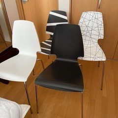 お話中！IKEA 4脚セット　ダイニングチェアー　椅子　