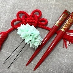 和服　着物　髪飾り　ヘアアクセサリーの画像