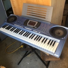 キーボード カシオ LK-160pc 動作品 スタンド付き