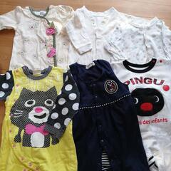【春初夏秋サイズ80】ベビー服　カバーオールいろいろ6点　ピングー