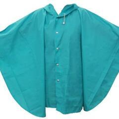 【値下げ】レインポンチョ 折りたたみ オレンジ 新品未使用の画像