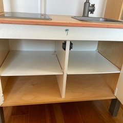 IKEA 木製キッチン　おままごとの画像